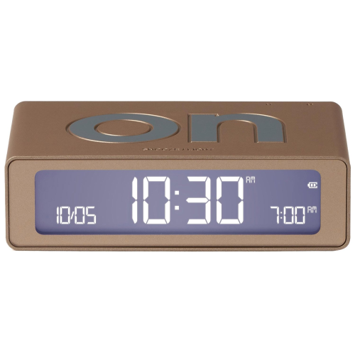Lexon LR158D1 Digitalwecker Flip Mini Goldfarben