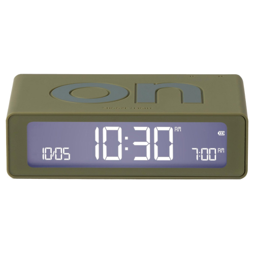 Lexon LR158K9 Digitalwecker Flip Mini Khaki Grün