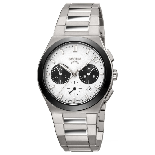 Boccia 3736-01 Herrenuhr Chronograph Titan Saphirglas