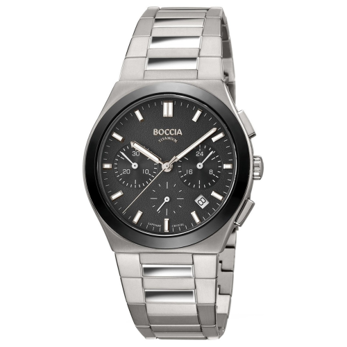 Boccia 3736-02 Herrenuhr Chronograph Titan Saphirglas