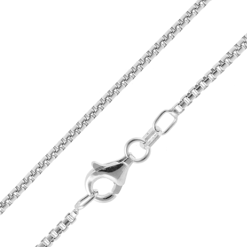 trendor 15785 Halskette Venezia Halbrund 925 Silber Breite 1,5 mm
