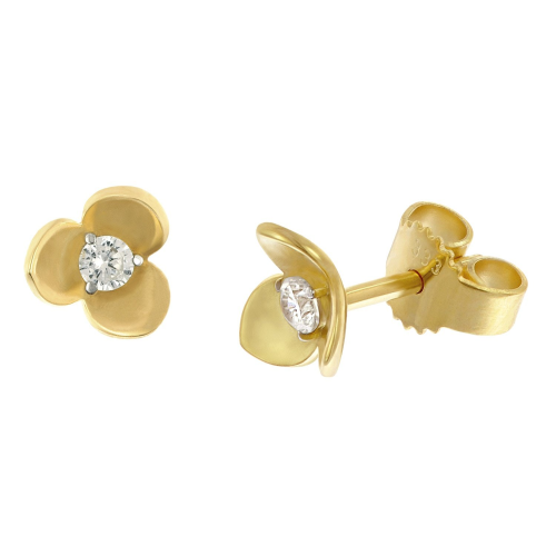 GLIZZ GL8318 Damen-Ohrringe Gold 333/8K Zirkonia Ohrstecker