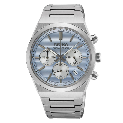 Seiko SSB459P1 Herrenuhr Chronograph Edelstahl/Hellblau