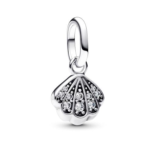 Pandora 793855C01 Mini Charm-Anhänger Silber Funkelnde Muschel
