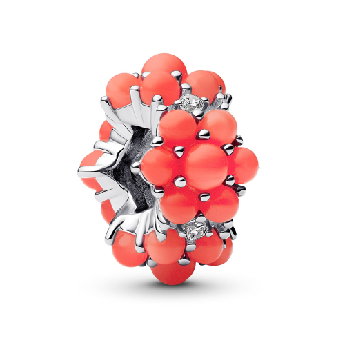 Pandora 793897C01 Silber Charm Korallfarbener Ozean