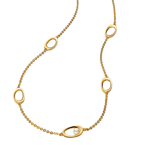 Pandora 363883C01-45 Damen-Kette mit Perle Goldfarben