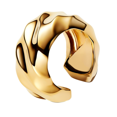 Pandora 263872C00 Einzelner Ohrring Ear Cuff Wellig Goldfarben