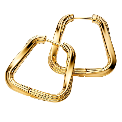 Pandora 263876C00 Damen-Creolen Gedrehtes Dreieck Groß Goldfarben