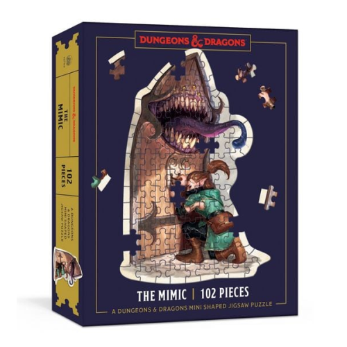 Dungeons & Dragons Mini Shaped Jigsaw Puzzle: The Mimic Edition