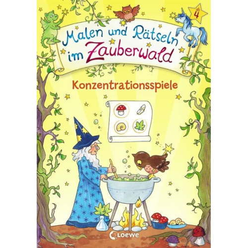 Malen und Rätseln im Zauberwald - Konzentrationsspiele
