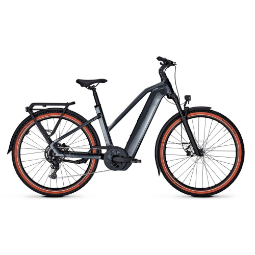 KALKHOFF ENTICE 5 SEASON|2 (600 Wh), 9 Gang Kettenschaltung, Damenfahrrad, Trapez, Modell 2025, 29 Zoll 48 cm diamondblack glossy