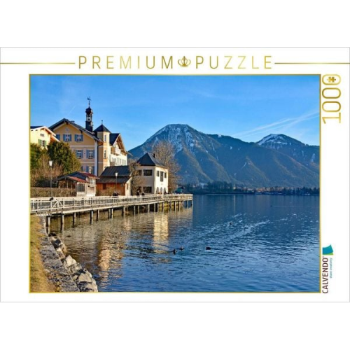 CALVENDO Puzzle Seeuferweg Tegernsee | 1000 Teile Lege-Größe 64x48cm Foto-Puzzle für glückliche Stunden