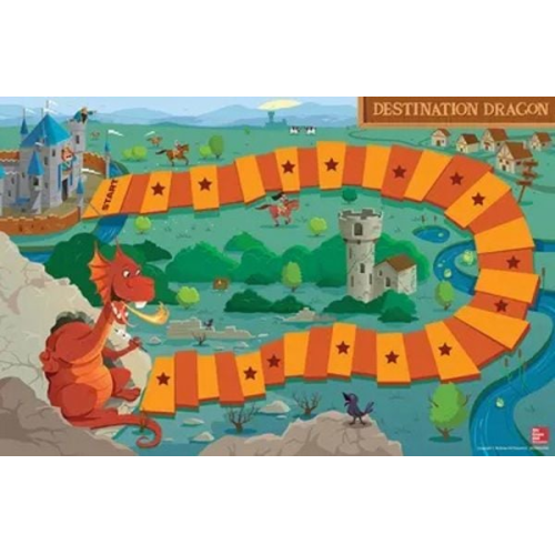 Arrive Math Game Board, Destination Dragon