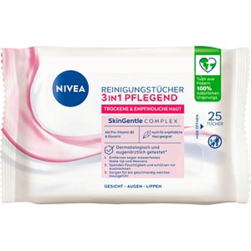 NIVEA 3in1 pflegender Make-up Entferner 25 St.