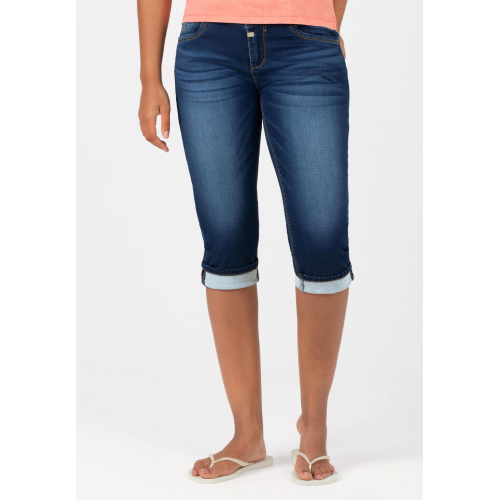 Timezone 3/4 Damenjeans Slim EnyaTZ grape blue wash