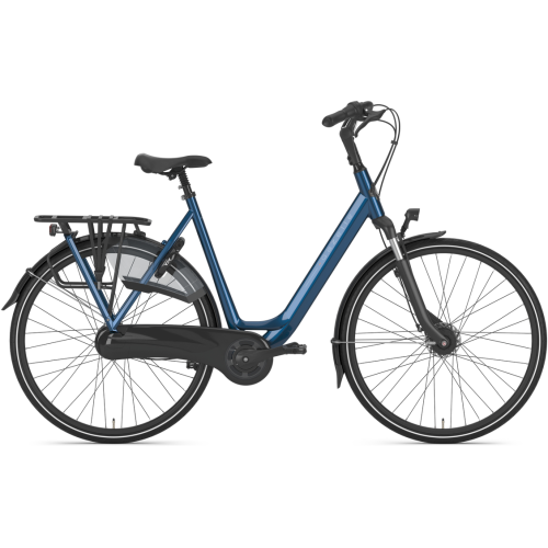 Gazelle Orange C7+, 7 Gang Nabenschaltung, Unisexfahrrad, Wave, Modell 2025, 28 Zoll 61 cm mallard blue