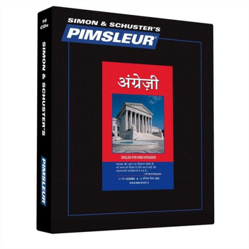 Pimsleur - Pimsleur English for Hindi Speakers Level 1 CD: Learn to Speak and Understand English as a Second Language with Pimsleur Language Programs