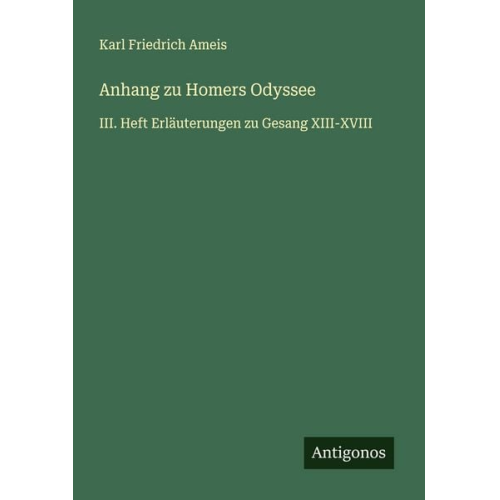 Karl Friedrich Ameis - Anhang zu Homers Odyssee