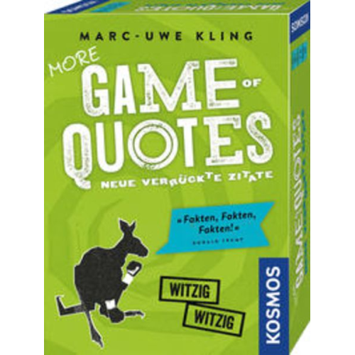 KOSMOS - More Game of Quotes - Neue verrückte Zitate