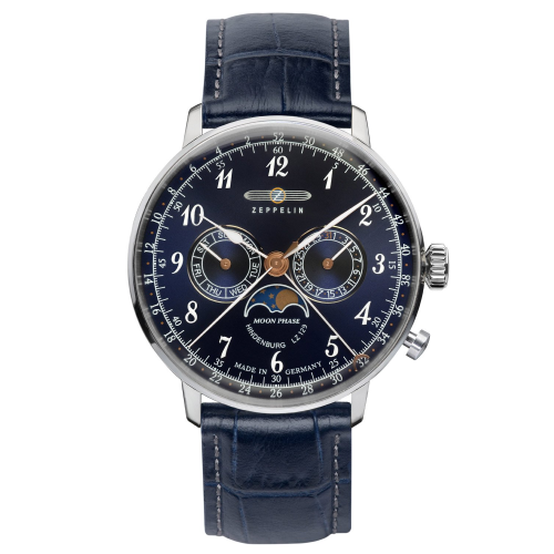 Zeppelin 7036-3 Herrenuhr LZ129 Hindenburg Mondphase
