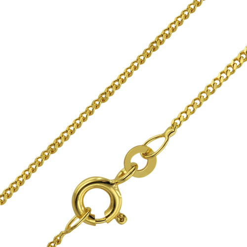trendor 71958 Goldkette für Kinder 333 Gold (8 K) Länge 38/36 cm Breite 1,4 mm