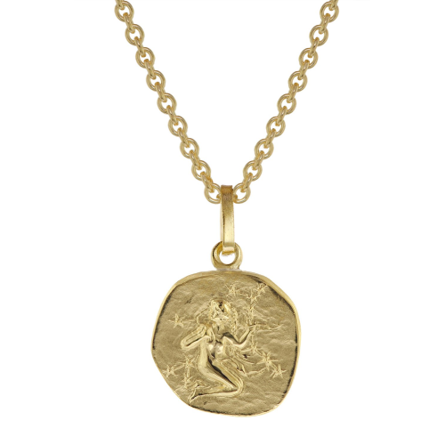 trendor 75905-09 Sternzeichen für Kinder Jungfrau Gold 333 Anhänger + Kette