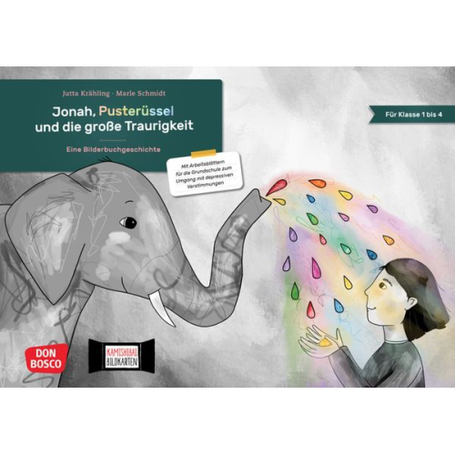 Jutta Krähling - Jonah, Pusterüssel und die große Traurigkeit. Kamishibai Bildkartenset