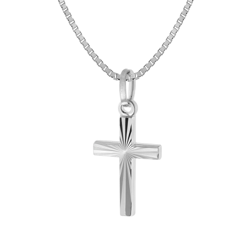 trendor 51628 Kreuz und Halskette für Kinder 925 Silber