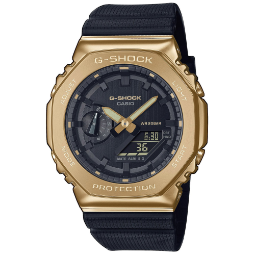 Casio GM-2100G-1A9ER G-Shock Classic Herrenuhr Schwarz/Goldfarben