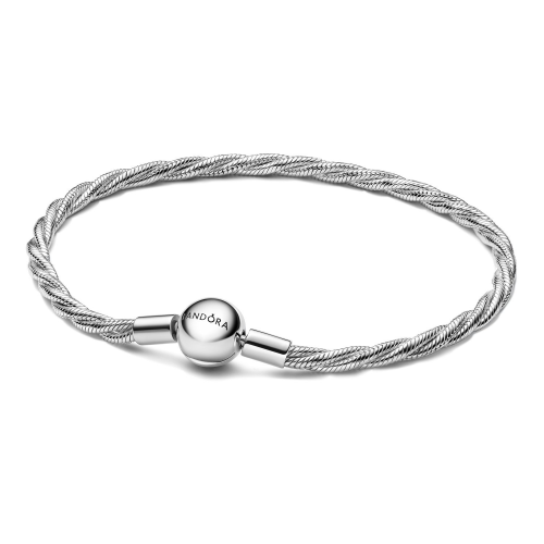 Pandora 593757C00 Damen-Armband Silber Gedrehte Schlangenkette
