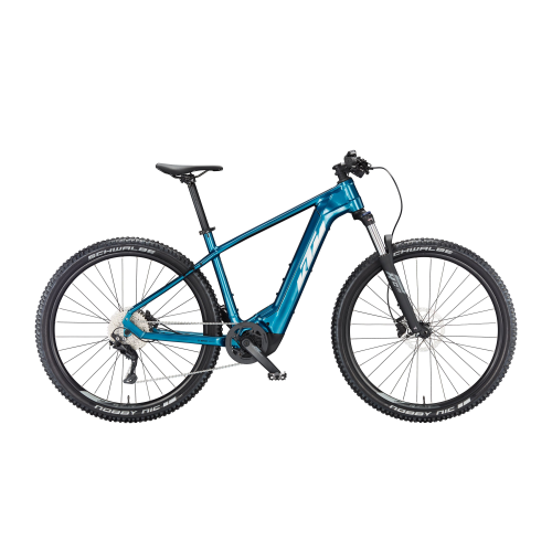 KTM MACINA TEAM 691 (625 Wh), 10 Gang Kettenschaltung, Herrenfahrrad, Diamant, Modell 2023, 29 Zoll 43 cm vital blue (silver+black)