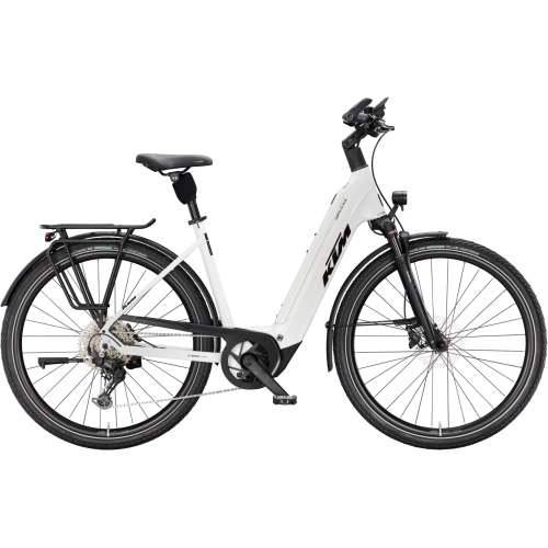 KTM CENTO 10 PLUS (800 Wh), 10 Gang Kettenschaltung, Unisexfahrrad, Deep, Modell 2025, 28 Zoll 56 cm white (black+red)