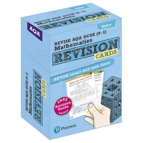 Pearson REVISE AQA GCSE Maths (Higher): Revision Cards incl. online revision, quizzes and videos - for 2025, 2026 exams