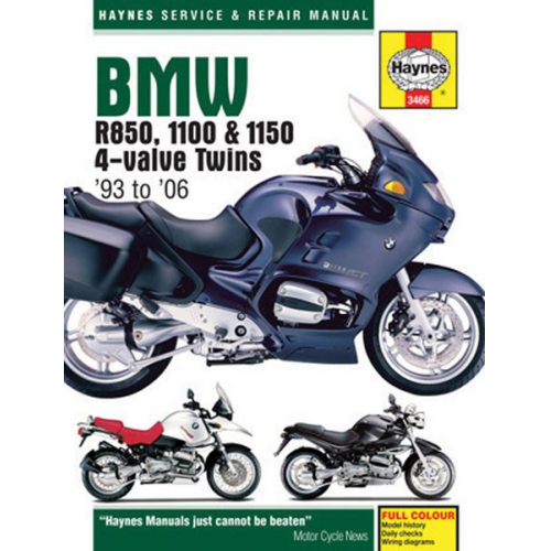 Haynes Publishing - BMW R850, 1100 & 1150 4-valve Twins (93 - 06) Haynes Repair Manual