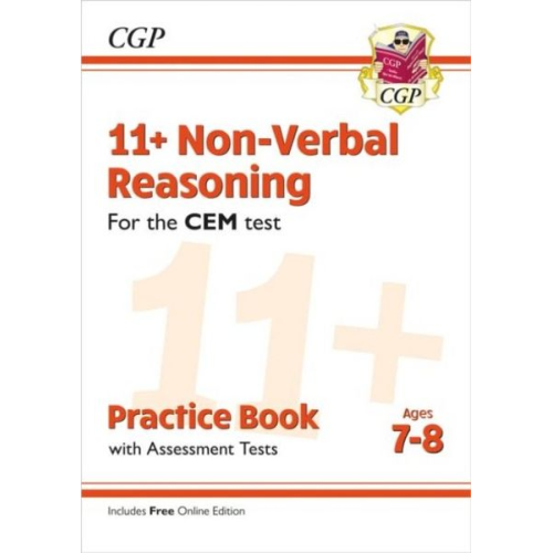 Cgp Books - 11+ CEM Non-Verbal Reasoning Practice Book & Assessment Tests - Ages 7-8 (with Online Edition)