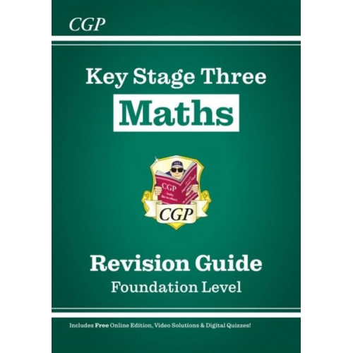 Cgp Books - KS3 Maths Revision Guide - Foundation (includes Online Edition, Videos & Quizzes)