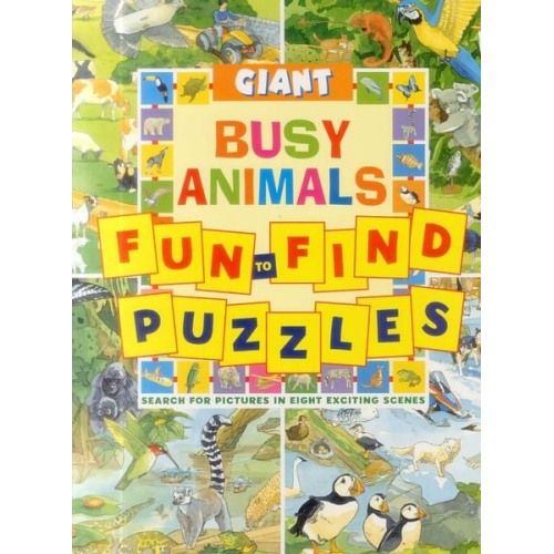 Peter Rutherford - Giant Fun to find Puzzles Busy Animals
