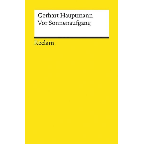 Gerhart Hauptmann - Vor Sonnenaufgang