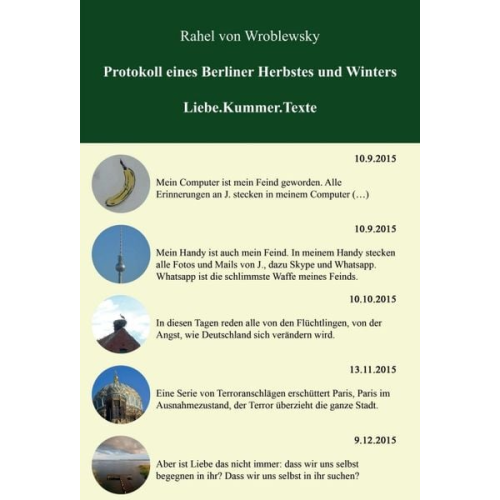 Rahel Wroblewsky - Protokoll eines Berliner Herbstes und Winters