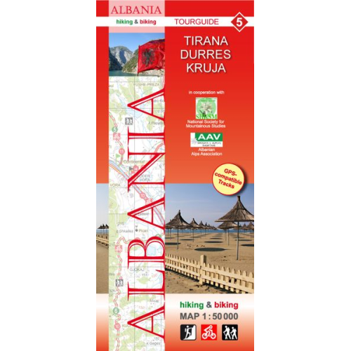 Huber Kartographie GmbH - Albania hiking & biking 5: Tirana - Durres