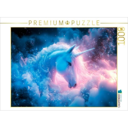 CALVENDO Puzzle Das Einhorn und die Melodie des Mondlichts | 1000 Teile Lege-Größe 64x48cm Foto-Puzzle für glückliche Stunden