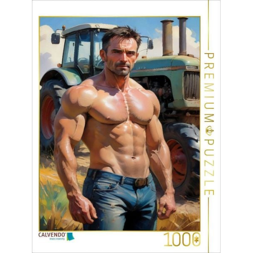 CALVENDO Puzzle Der Bauer | 1000 Teile Lege-Größe 64x48cm Foto-Puzzle für glückliche Stunden