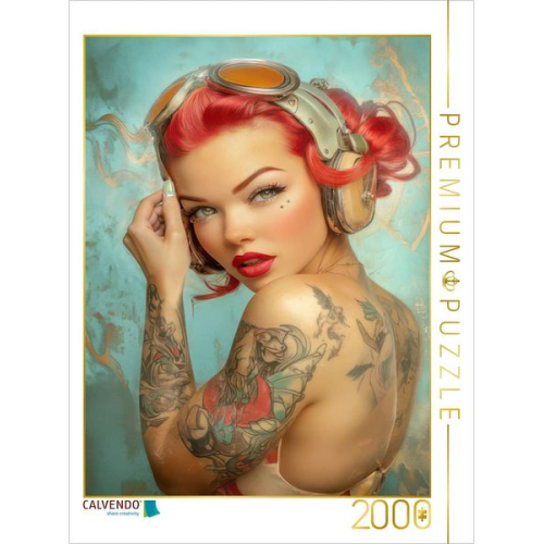 CALVENDO Puzzle Pin-up Girls | 2000 Teile Lege-Größe 90x67cm Foto-Puzzle für glückliche Stunden