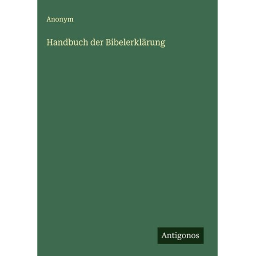 Handbuch der Bibelerklärung