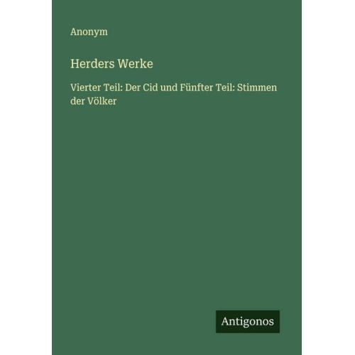 Herders Werke