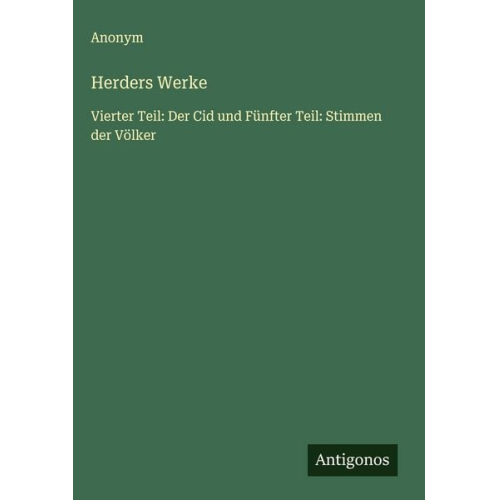 Herders Werke