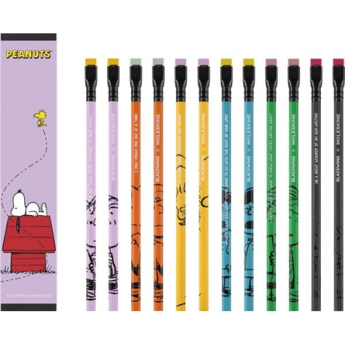 Moleskine Peanuts limitierte Ausgabe Blackwing Set (12 weiche Graphitstifte)