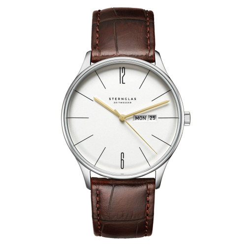 Sternglas S01-BE10-HE05 Herrenarmbanduhr Berlin Quarz Dunkelbraun