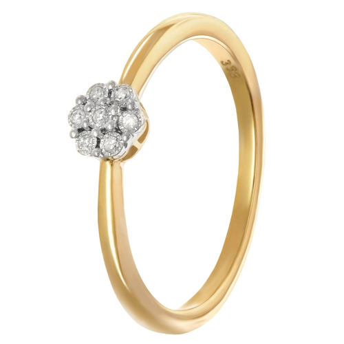 GLIZZ GL8710 Diamantring für Damen Gold 333/8K