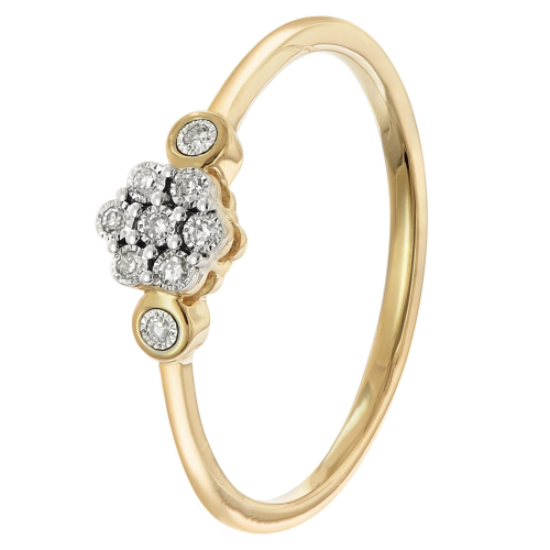 GLIZZ GL8714 Diamantring für Damen Gold 333/8K